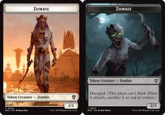 Zombie (3) // Zombie (7) Token